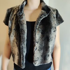 Faux fur vest